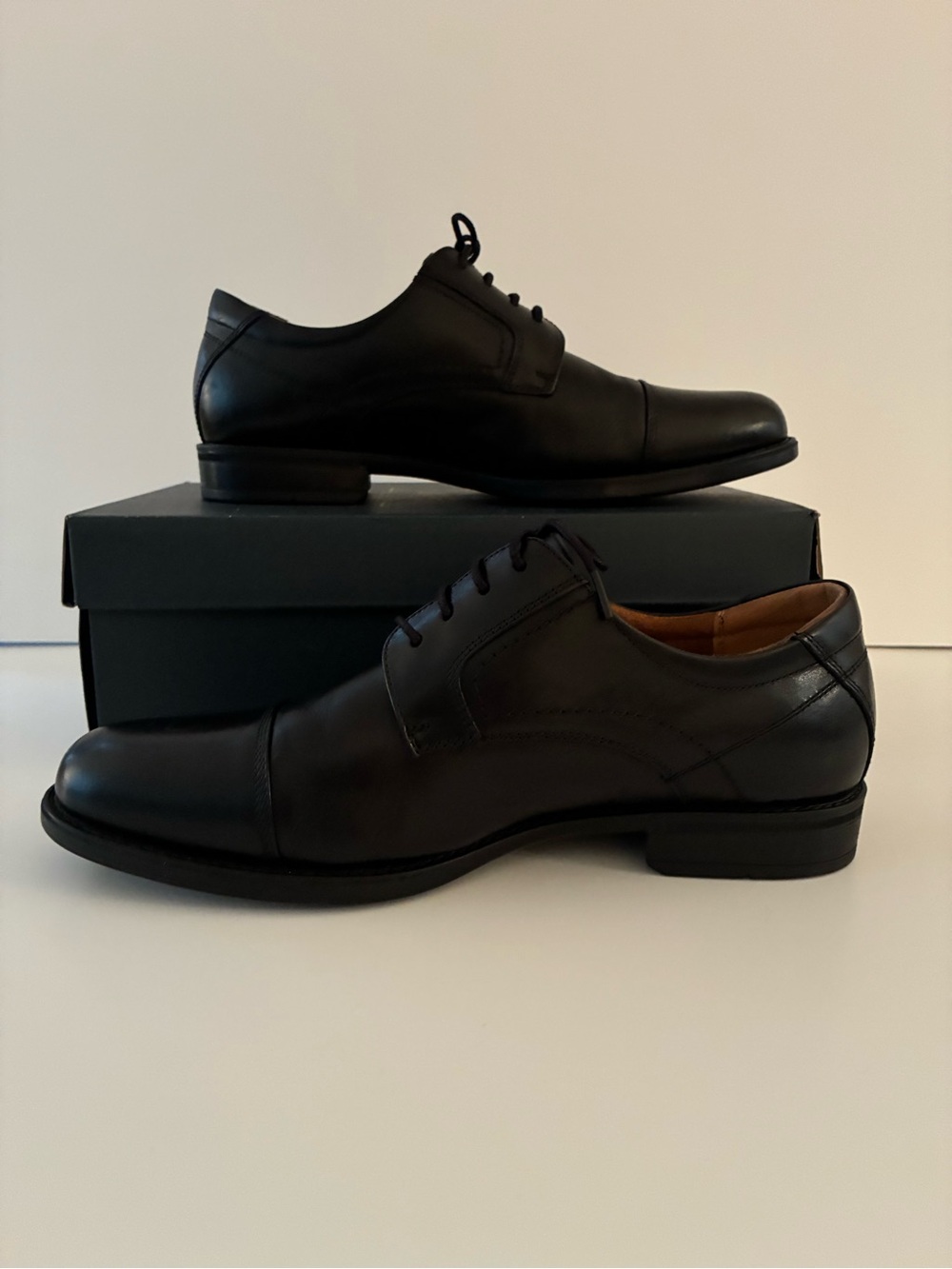 Florsheim Comfortech Black Leather Oxford Men’s 9.5D EU42.